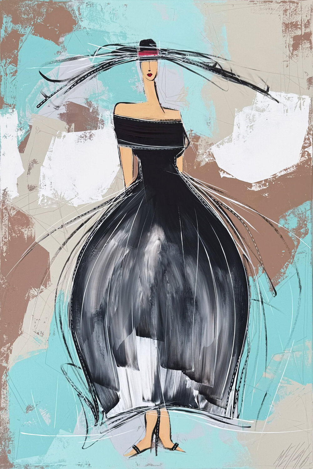 Les tulipes noires... II (EN SCÈNE 2025) Olivier Messas Originalgemälde zu verkaufen