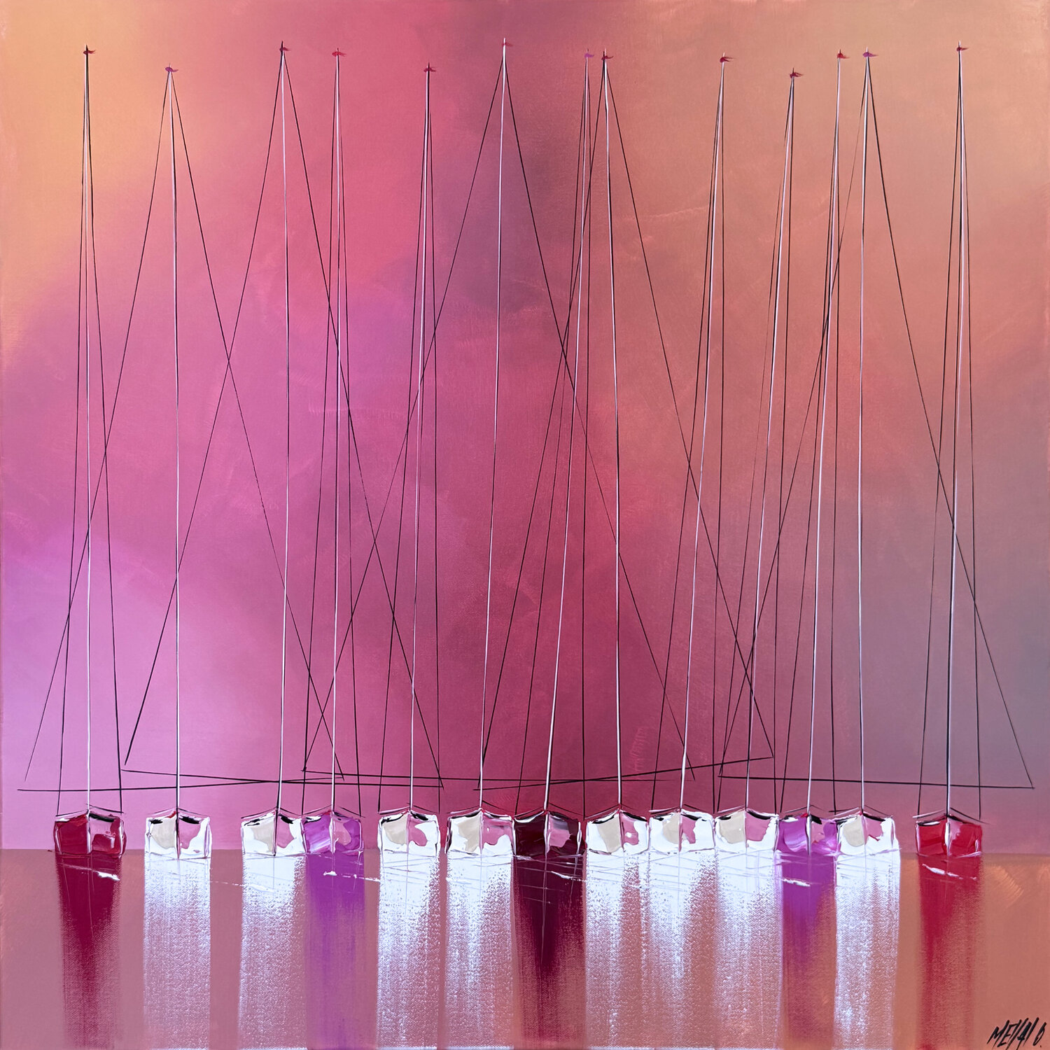 L'aube des possibles... (ESPRIT VOILE 2025) Olivier Messas Originalgemälde zu verkaufen