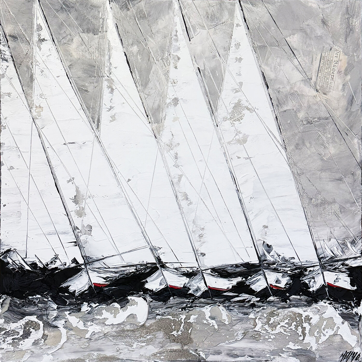 Un vent de liberté… (PAYSAGE ABSTRAIT 2026) Olivier Messas Originalgemälde zu verkaufen