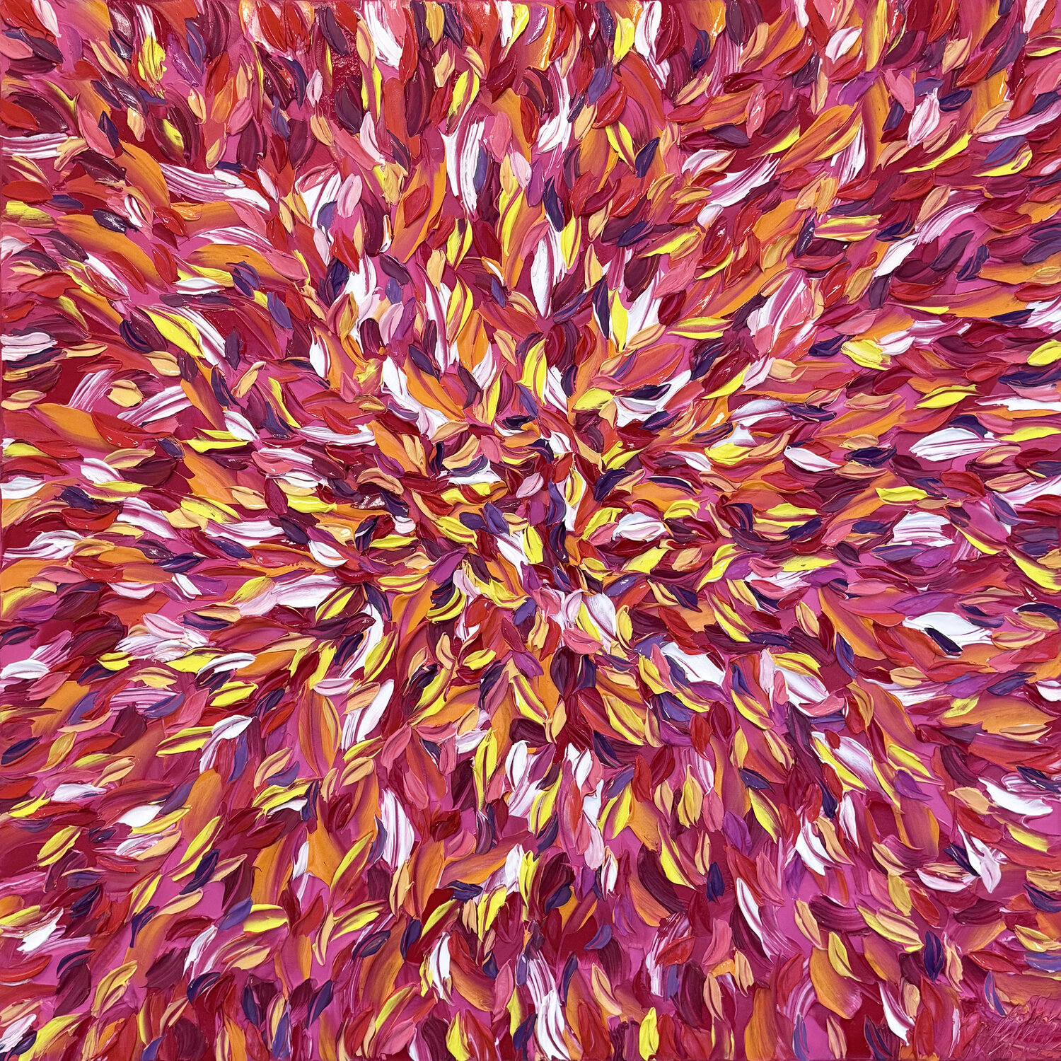 Vibrations ardentes… (EXPRESSION LIBRE 2026) Olivier Messas Origineel schilderij te koop