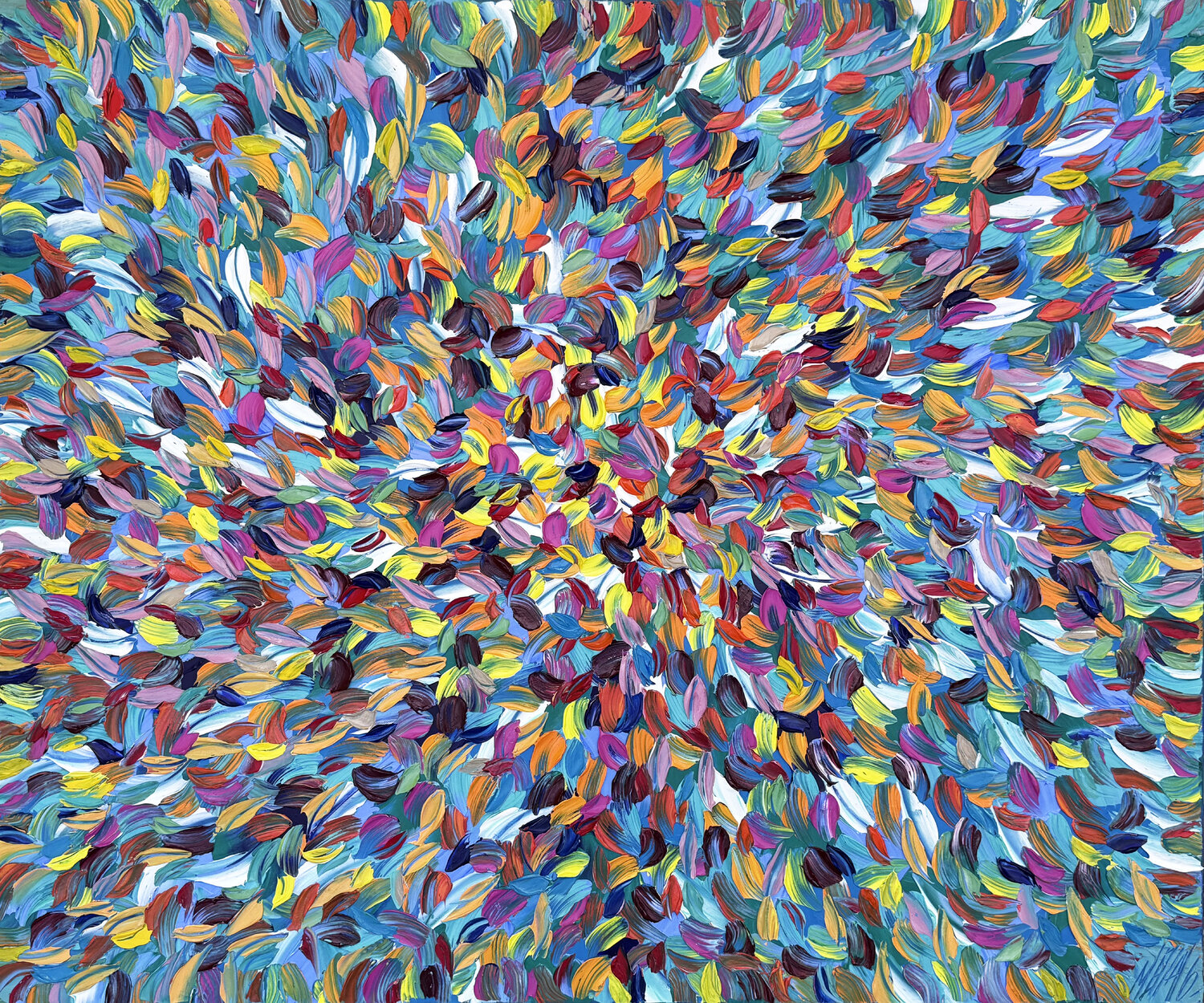 Souffle vital… (EXPRESSION LIBRE 2026) Olivier Messas Origineel schilderij te koop