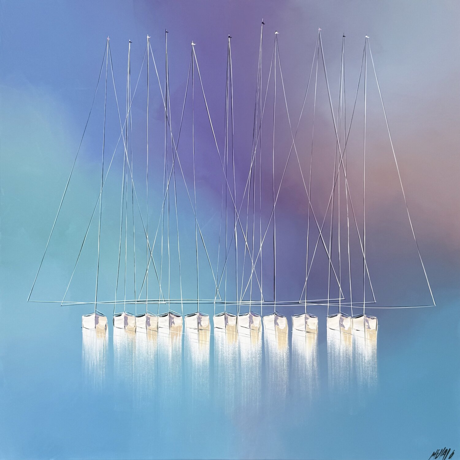 Symphonie… (ESPRIT VOILE 2026) Olivier Messas Original painting for sale