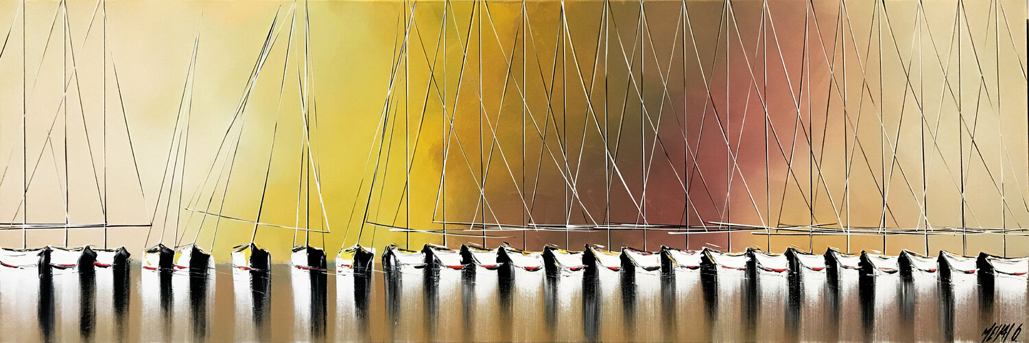 Été indien... (Esprit voile 2018) Olivier Messas Originalgemälde zu verkaufen