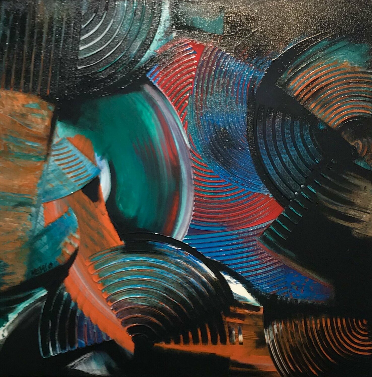 Emporté par la foule... (2012) Olivier Messas Dipinto originale in vendita