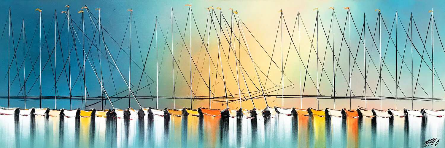 Horizon de lumière... III (ESPRIT VOILE 2017) Olivier Messas Originalgemälde zu verkaufen