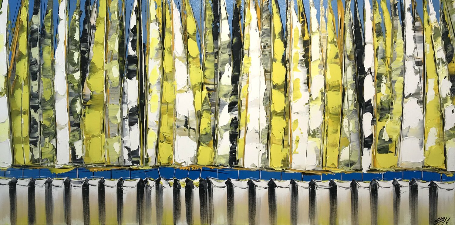 Lumière dans les voiles... (Esprit voile 2017) Olivier Messas Originalgemälde zu verkaufen