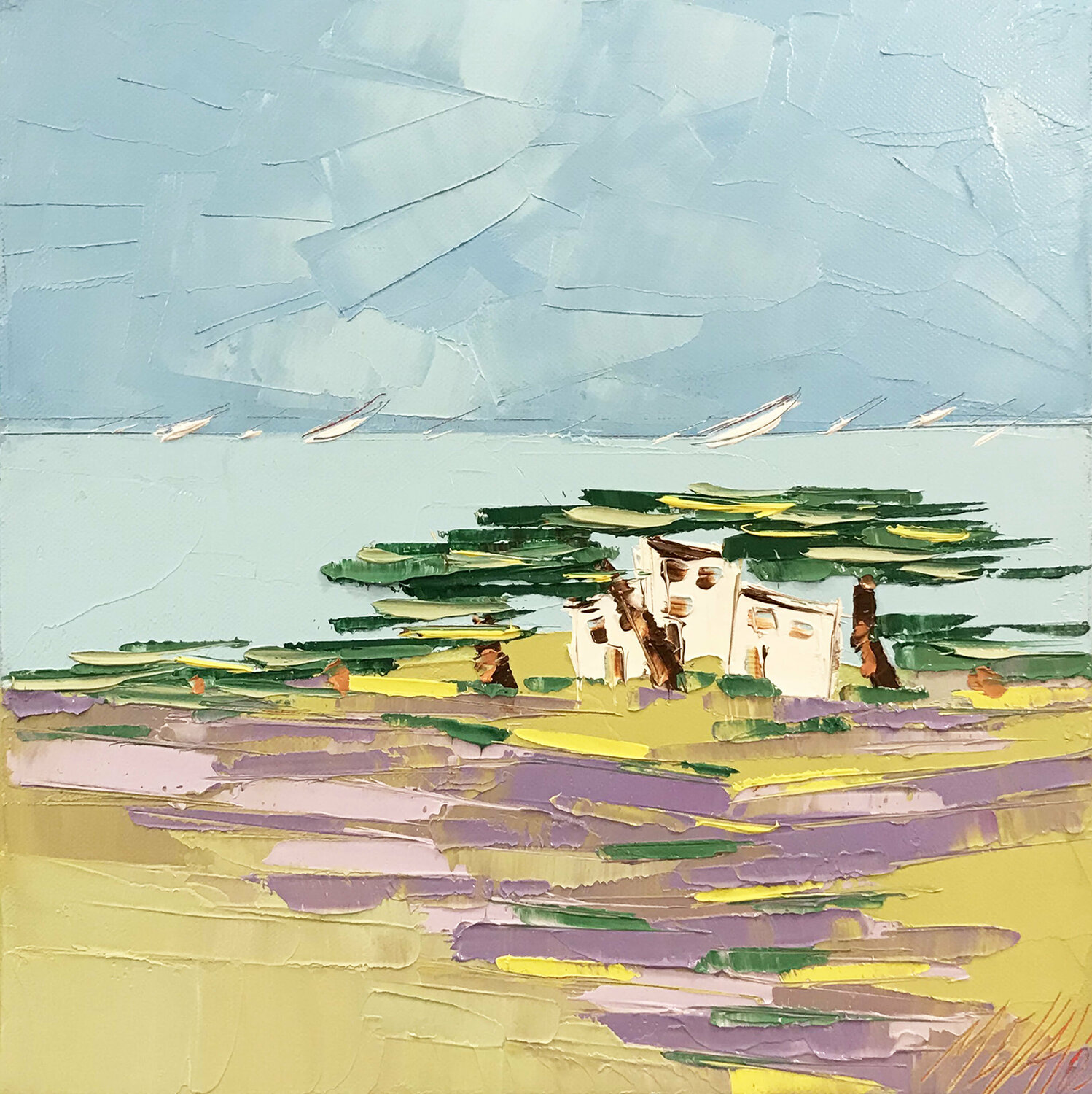 Le champ de lavandes... (2020) Olivier Messas