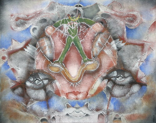 El sapo bufo de Telesforo Hugo Martinez Ramirez, Pintura a la venta en Singulart