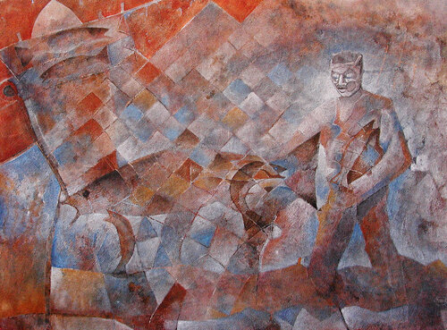 El comienzo de Telesforo Hugo Martinez Ramirez, Pintura a la venta en Singulart