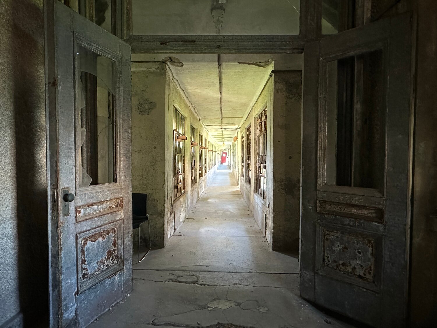 The spine of the hospital Nitouche Anthoussi Fotografie zu verkaufen