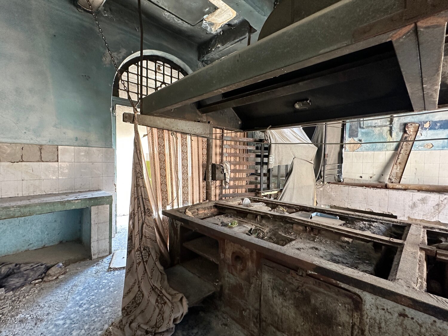 The kitchen of the Psychiatric Hospital Nitouche Anthoussi Fotografie zu verkaufen