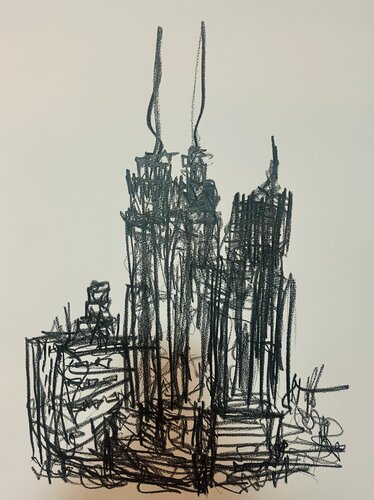 Observations From the 31 Floor W 67 Street par Yann Toma, Œuvre sur papier en vente sur Singulart