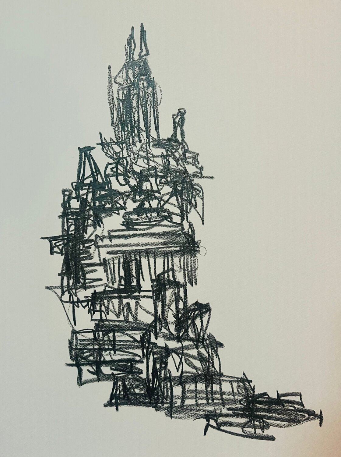 Observations From the 31 Floor W 67 Street Yann Toma Opera su carta in vendita