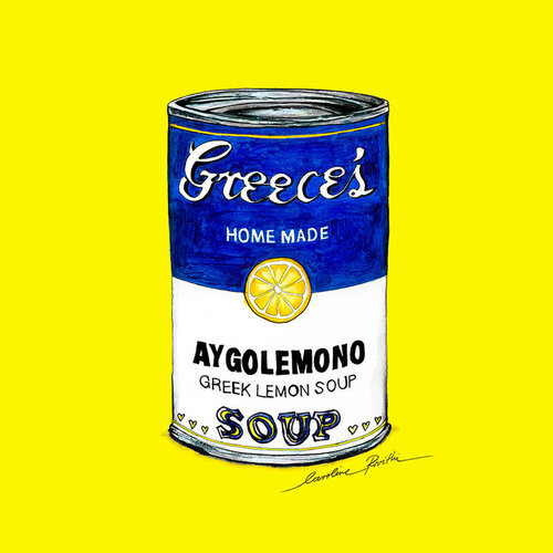 Greek Lemon Soup  by Caroline Rovithi, 회화 for Sale on Singulart