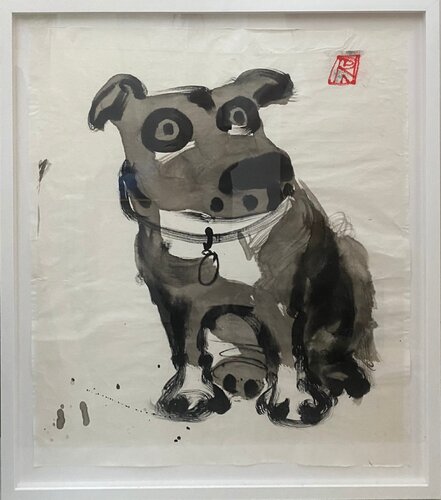 and Another Black Dog this ones female von Tammy Smith, Werk auf Papier kaufen auf Singulart