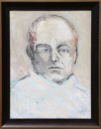 Portrait of Truman Capote by John MacWhinnie, Painting for Sale on Singulart