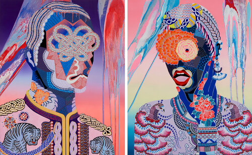 Flowing A-UN Women & Men col.2 de Kohei Kyomori, Pintura a la venta en Singulart