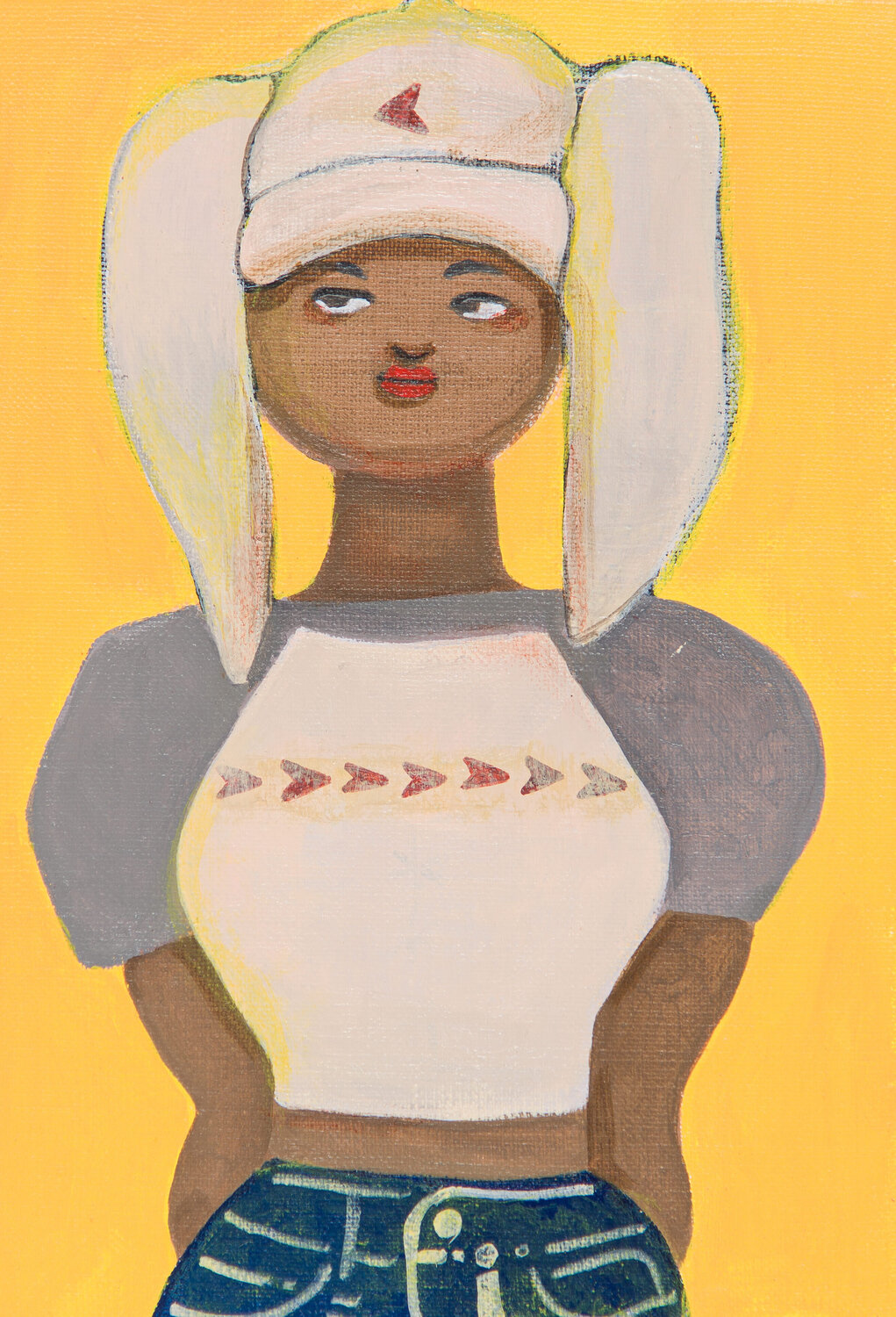 Rabbit Sachiko Kamiki Origineel schilderij te koop