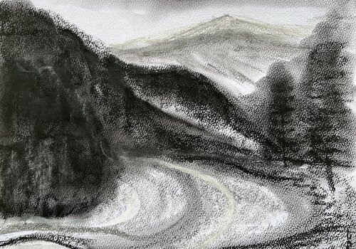 CHAMONIX #16 van Liliia Postil, Schilderij te koop op Singulart