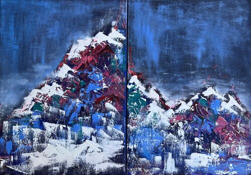 TIROL (diptich) van Liliia Postil, Schilderij te koop op Singulart