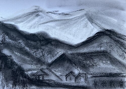 CHAMONIX #13 van Liliia Postil, Schilderij te koop op Singulart