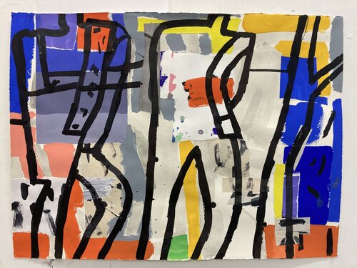 Figure Forms No 8 by Fraser Taylor, 기타 매체 for Sale on Singulart