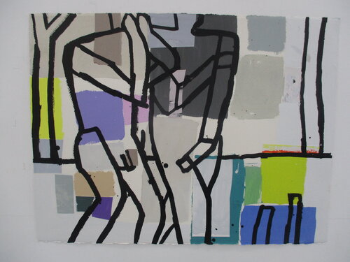 Figure-ground no 1 van Fraser Taylor, Werk op papier te koop op Singulart