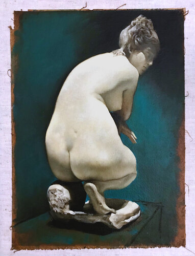 Crouched Aphrodite van Thomas Watson, Schilderij te koop op Singulart
