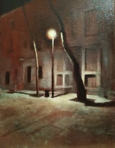Night Scene III van Thomas Watson, Schilderij te koop op Singulart