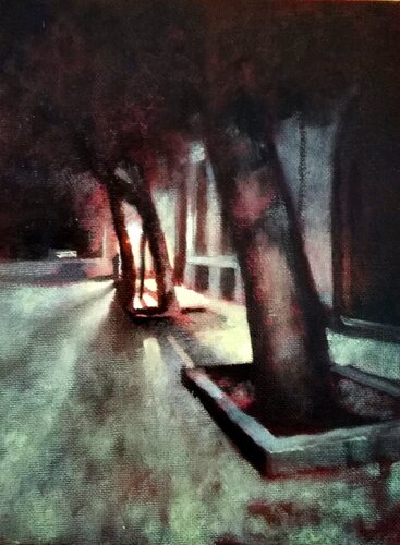 Night Scene II van Thomas Watson, Schilderij te koop op Singulart