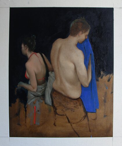 Study of Bathers van Thomas Watson, Schilderij te koop op Singulart