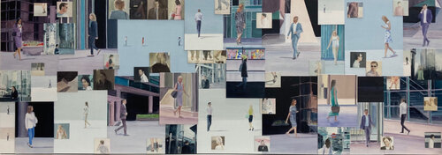 Somewhere in the City par Gro Thorsen, Peinture en vente sur Singulart