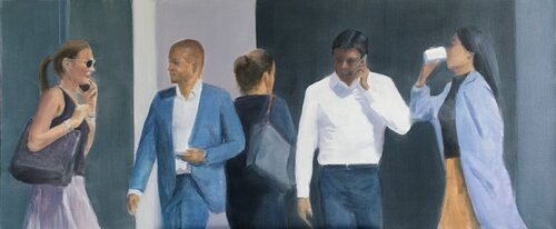 Walking by 2 di Gro Thorsen, Pittura in vendita su Singulart