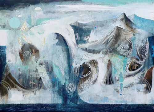 Vaguada de azul van Paco León, Schilderij te koop op Singulart