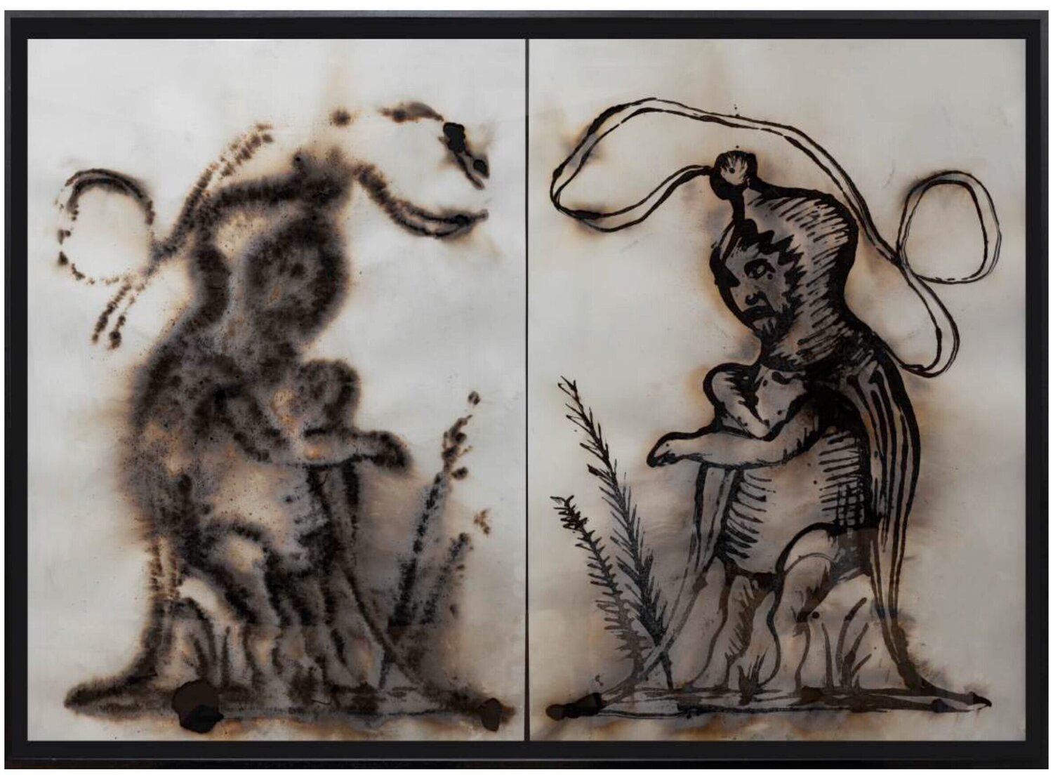 Sueños Droláticos III Tomás Espina Werk auf Papier zu verkaufen