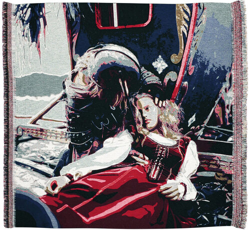 The Death of the Young Woman von Muriel Gallardo Weinstein, Textil kaufen auf Singulart