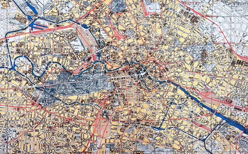 Rivers of Berlin von Muriel Gallardo Weinstein, Textil kaufen auf Singulart