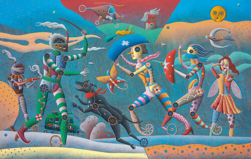 El Pais de la alegria von Oscar Barra, Malerei kaufen auf Singulart