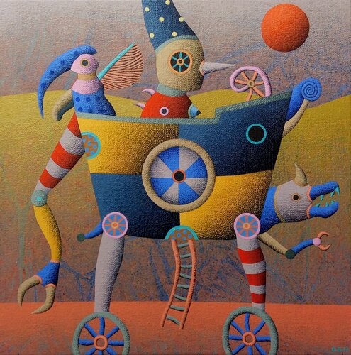 Exploracion par Oscar Barra, Peinture en vente sur Singulart