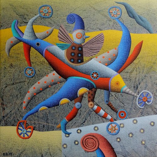 Vuelo rasante  van Oscar Barra, Schilderij te koop op Singulart