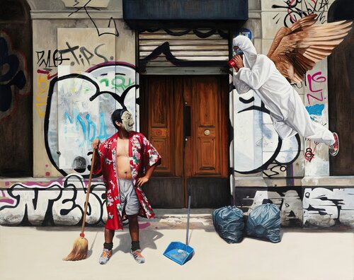 Isaias 57.14 di Raul Pizarro, Pittura in vendita su Singulart
