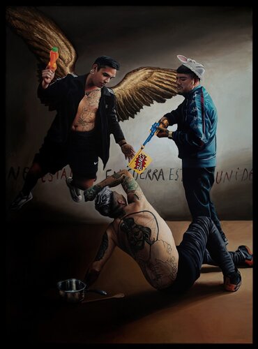 El Arcangel Gabriel di Raul Pizarro, Pittura in vendita su Singulart