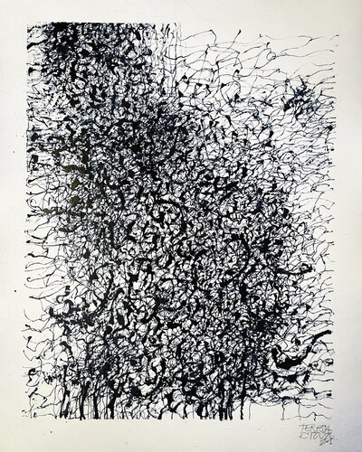 Black Nro 002 par Teresa Cruz Elton, Œuvre sur papier en vente sur Singulart