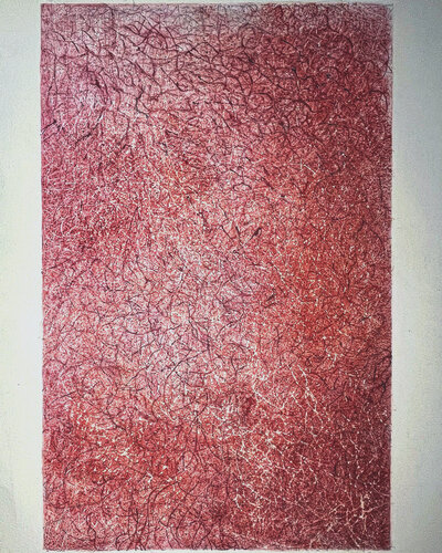 Red Nro 001 by Teresa Cruz Elton, Work on Paper for Sale on Singulart