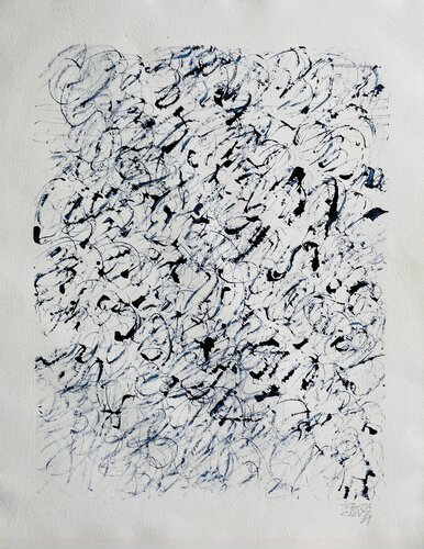 Blue Nro 004 by Teresa Cruz Elton, 회화 for Sale on Singulart