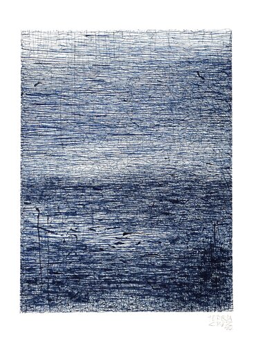 Blue Nro 001 par Teresa Cruz Elton, Œuvre sur papier en vente sur Singulart