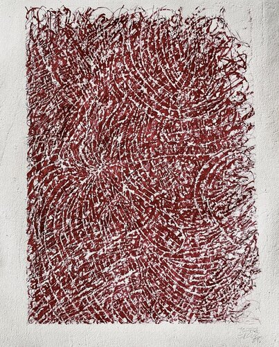 Deep Red Nro 001 di Teresa Cruz Elton, Opera su carta in vendita su Singulart