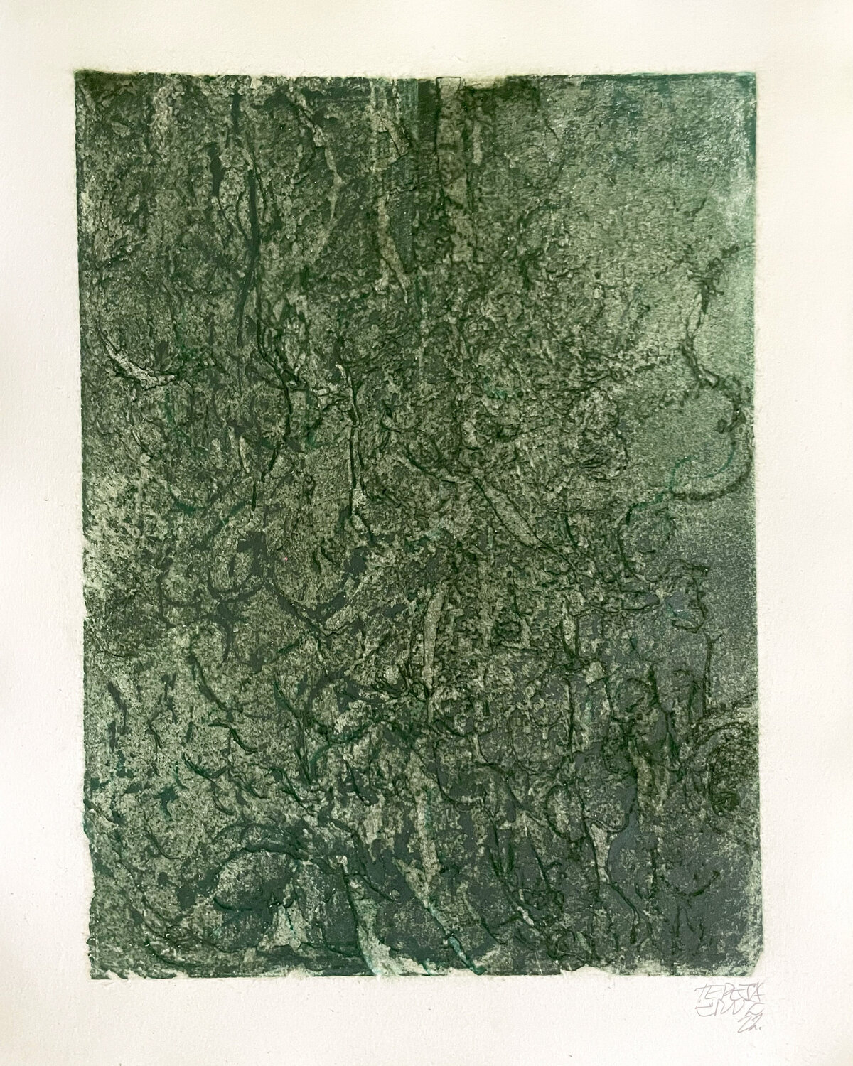 Green Nro 001 Teresa Cruz Elton Werk auf Papier zu verkaufen