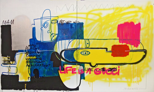 „GUCCIPHILOSOPHIE“ van Kay Schwarz, Schilderij te koop op Singulart