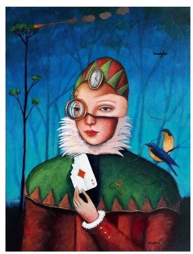 La observadora de aves von Edwin Rojas, Malerei kaufen auf Singulart